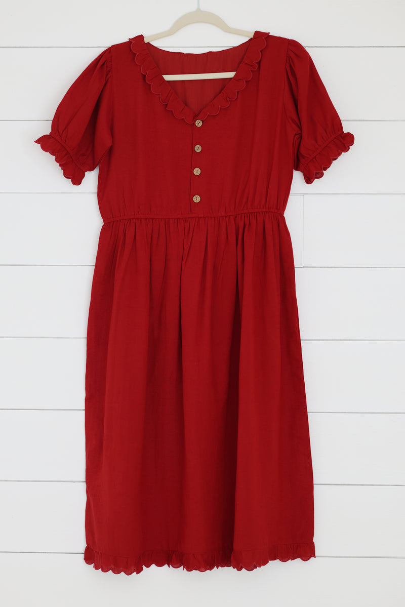 Victoria Dress - Red - Womens