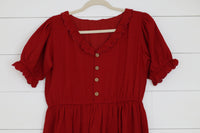 Victoria Dress - Red - Womens